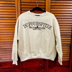 SHEIN tan graphic sweatshirt